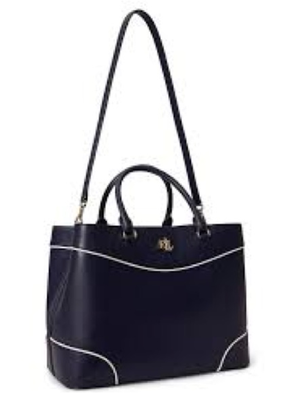 LAUREN RALPH LAUREN
MARCY - HANDBAG - REFINED NAVY/white